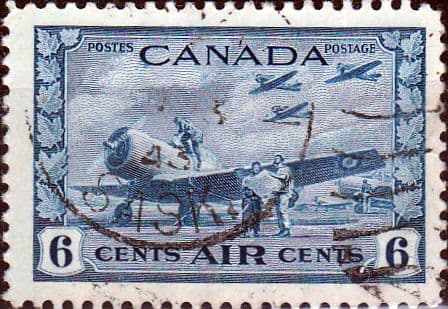 Canada 1942 SG 399 Air Training Camp Fine Used