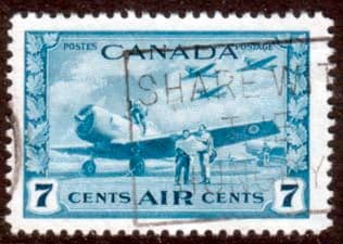 Canada 1942 SG 400 Air Training Camp Fine Used