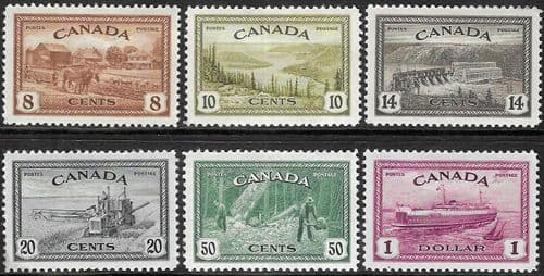Canada 1946 Peace Re-conversion Set Fine Mint