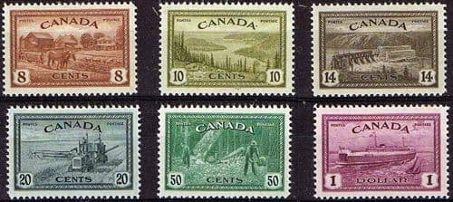 Canada 1946 Peace Re-conversion Set Fine Mint