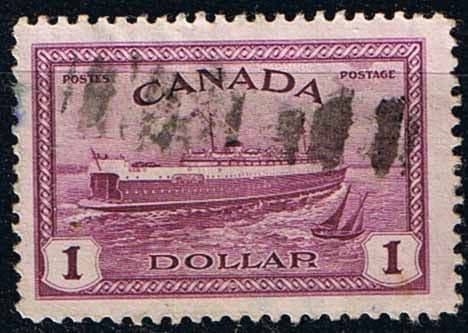 Canada 1946 SG 406 Peace Train Ferry Ship Good Used