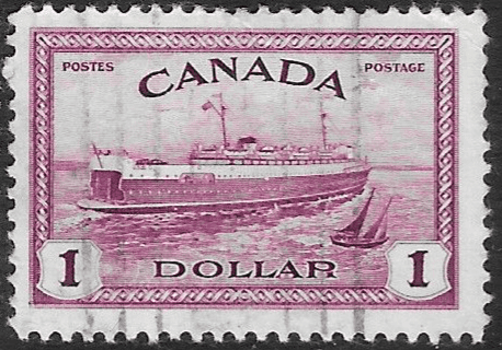 Canada 1946 SG 406 Peace Train Ferry Ship Good Used