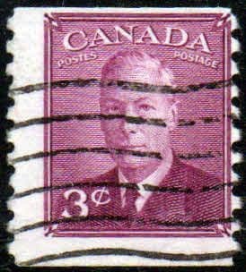 Canada 1949 SG 421 King George VI Coil Stamp Fine Used