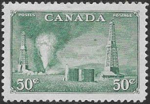 Canada 1950 SG 431 Oil Wells in Alberta Fine Mint
