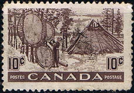 Canada 1950 SG 432 Drying Furs Fine Used