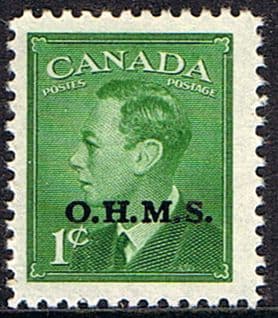 Canada 1950 SG O172 Official Overprint O.H.M.S Fine Mint
