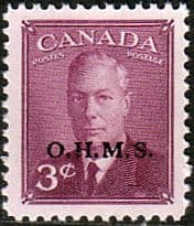 Canada 1950 SG O174 Official Overprint O.H.M.S Fine Mint