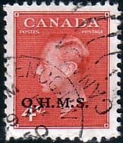 Canada 1950 SG O175 Official Overprint O.H.M.S Fine Used