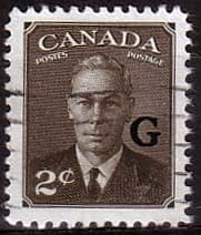 Canada 1950 SG O179 Official Overprint "G" Fine Used