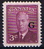 Canada 1950 SG O181 Official Overprint "G" Fine Mint