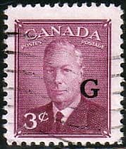 Canada 1950 SG O181 Official Overprint "G" Fine Used