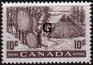 Canada 1950 SG O191 Official Overprint "G" Fine Mint