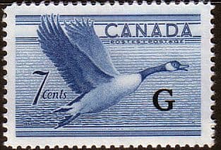 Canada 1952 SG O193 Air Official Overprint "G" Fine Mint
