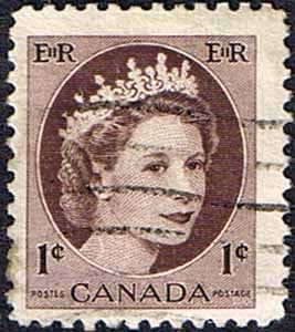 Canada 1954 SG 463 Queen Elizabeth Head Fine Used