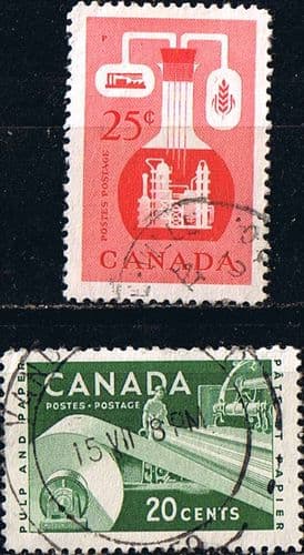 Canada 1955 Industries Set Fine Used