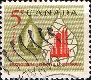 Canada 1958 SG 507 Canadian Oil Industry Fine Used