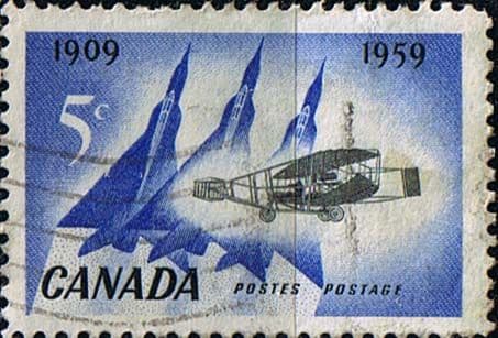 Canada 1959 SG 509 Silver Dart Fine Used