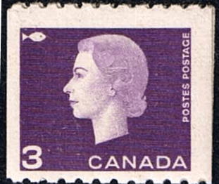 Canada 1962 Queen Elizabeth Head SG 532a Coil Stamps Fine Mint