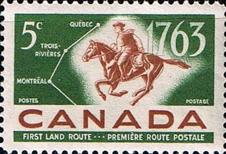 Canada 1963 Quebec-Trois-Riuieres-Montreal Postal Service Fine Mint