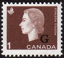 Canada 1963 SG O208 Official Overprint "G" Fine Mint
