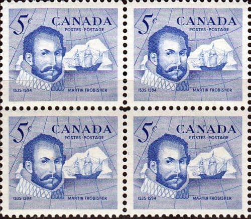Canada 1963 Sir Martin Frobisher Fine Mint Block of 4