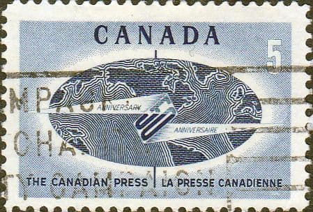 Canada 1967 Canadian Press SG 615 Fine Used