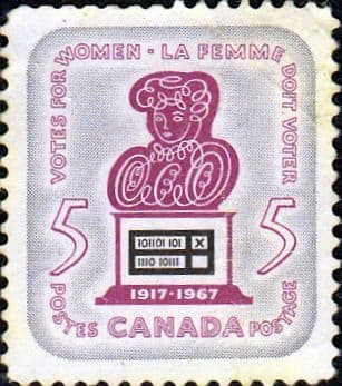 Canada 1967 Women's Franchise SG 612 Fine Mint