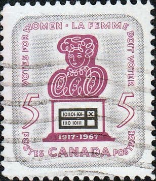 Canada 1967 Women's Franchise SG 612 Fine Used