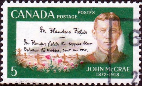 Canada 1968 John McCrae SG 628 Fine Used