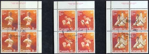 Canada 1976 Olympic Games, Montreal set Blocks of 4 Fine Used