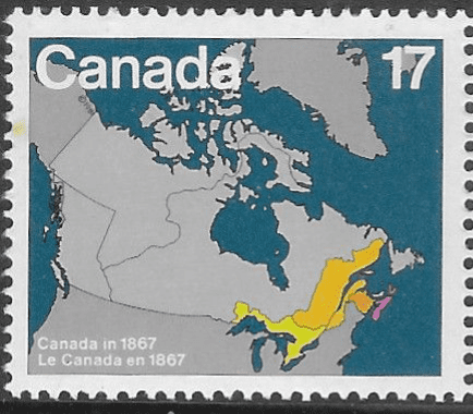 Canada 1981 Maps showing evolution of Canada from Confederation to present SG 1013 Fine Mint