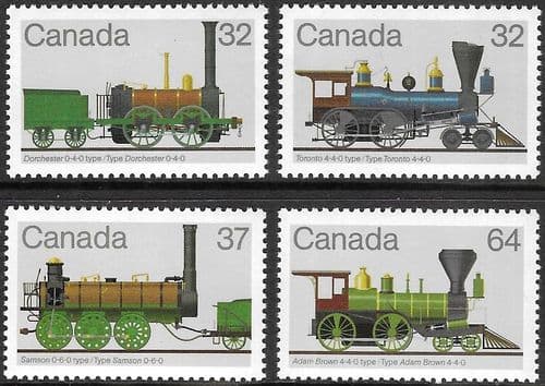 Canada 1983 Railway Locomotives Set Fine Mint
