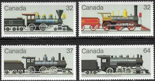 Canada 1984 Railway Locomotives Set Fine Mint