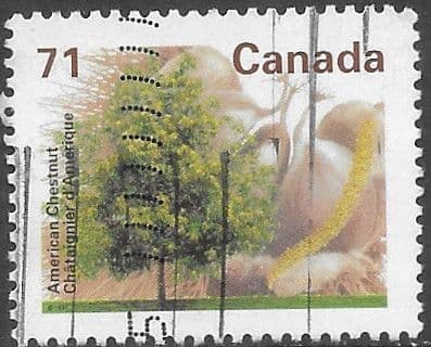 Canada 1991 American chestnut SG 1475 Fine Used