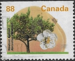 Canada 1991 Westcot apricot SG 1477 Fine Used