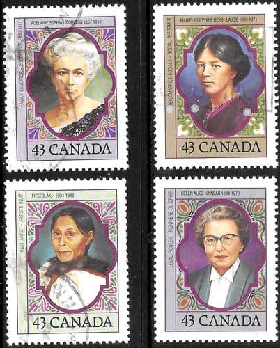 Canada 1993 Prominent Canadian Women Set Fine Used
