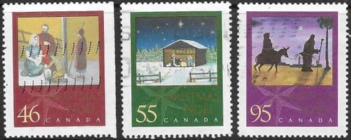 Canada 2000 Christmas. Religious Paintings by Mouth and Foot Artists Set Fine Used