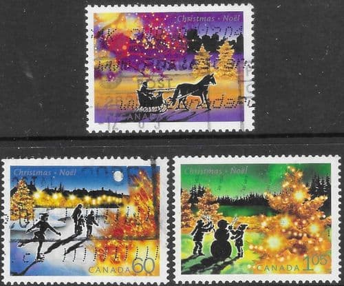 Canada 2001 Christmas, Festive Lights Set Fine Used