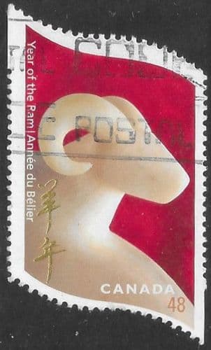 Canada 2003 Chinese New Year. Year of the Ram SG 2176 Fine Used