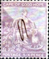 Cape of Good Hope 1864 SG 25 Hope Seated Fine Used