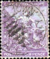 Cape of Good Hope 1864 SG 25a Hope Seated Fine Used