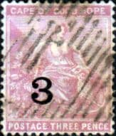 Cape of Good Hope 1880 SG 37 Hope Seated Surcharged Fine Used