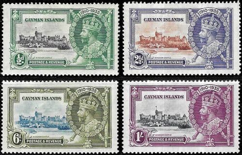 Cayman Islands 1935 King George V Silver Jubilee Set Fine Mint