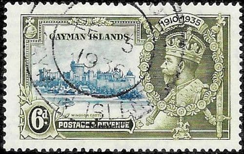 Cayman Islands 1935 King George V Silver Jubilee SG 110 Fine Used