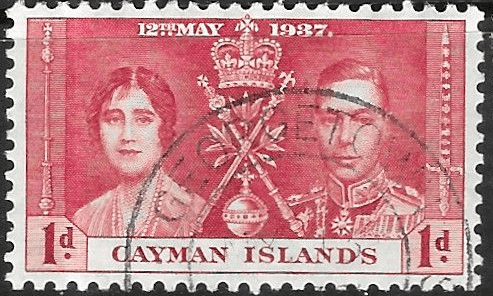 Cayman Islands 1937 Coronation SG 113 Fine Used