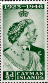 Cayman Islands 1948 King George VI Royal Silver Wedding SG 129 Fine Mint