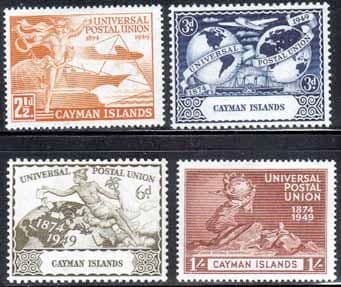 Cayman Islands 1949 Universal Postal Union Set Fine Mint