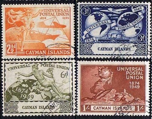 Cayman Islands 1949 Universal Postal Union Set Fine Used