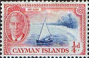 Cayman Islands 1950 Cat Boat SG 135 Fine Mint
