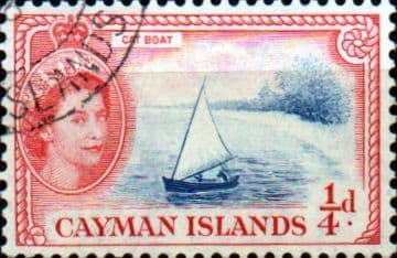 Cayman Islands 1953 Cat Boat SG 148 Fine Used